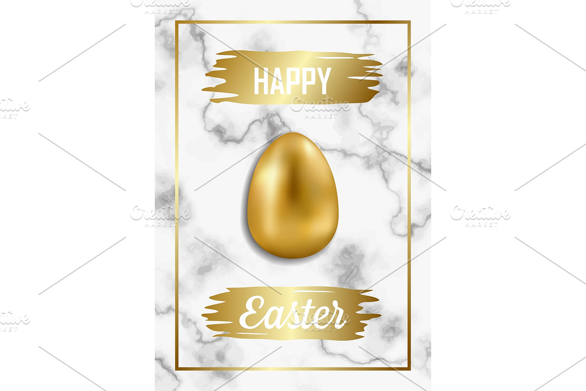 Happy Easter Luxury Greeting Card on in Illustrations - product preview 8