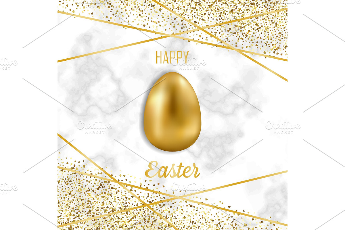 Happy Easter Luxury Greeting Card in Illustrations - product preview 8