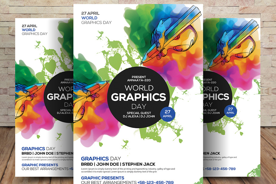 World Graphics Day Card
