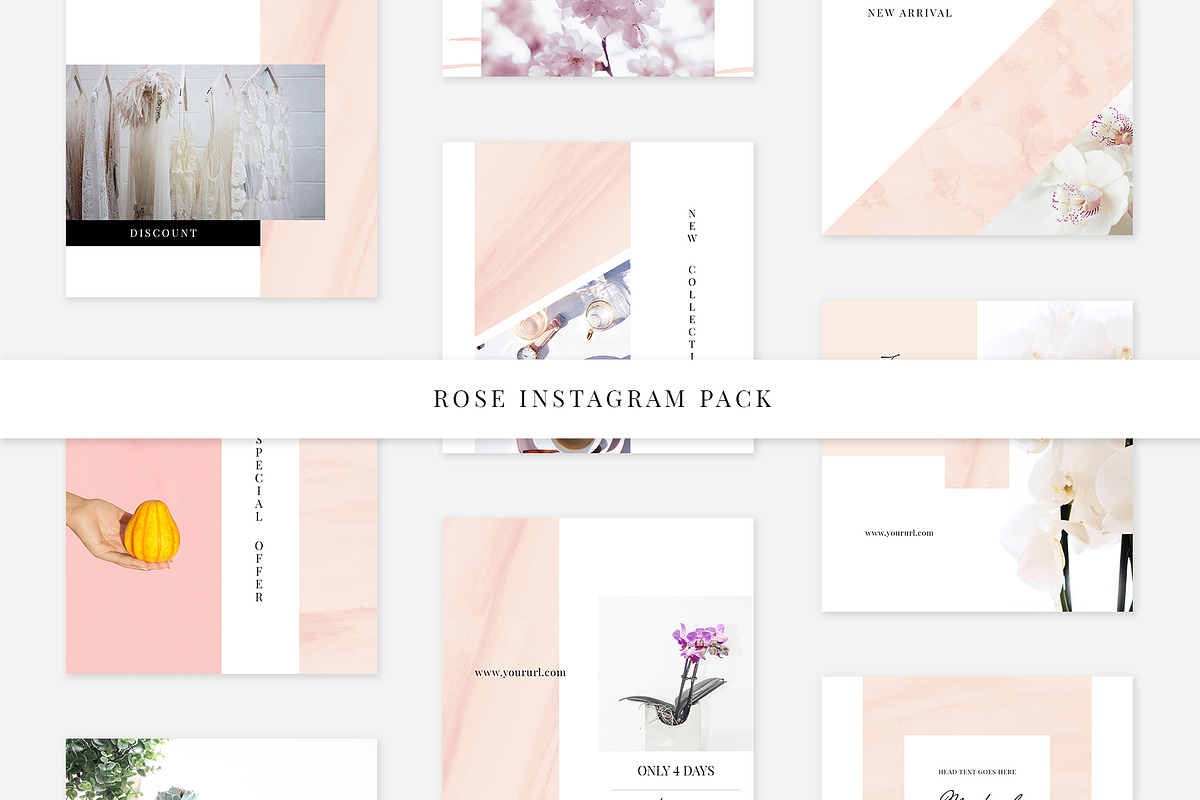 Rosy Instagram Pack in Instagram Templates - product preview 8