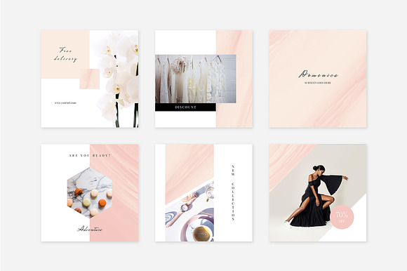 Rosy Instagram Pack in Instagram Templates - product preview 1