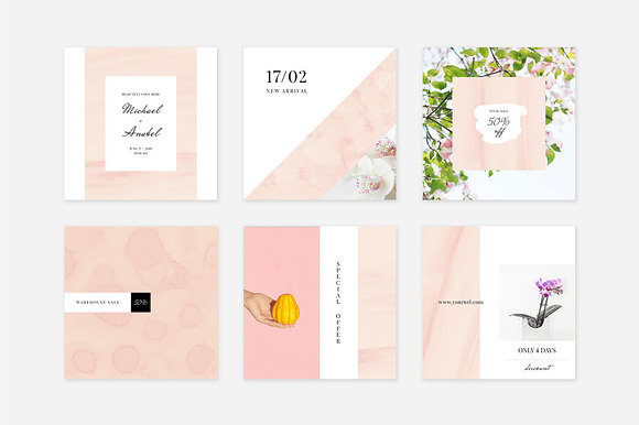 Rosy Instagram Pack in Instagram Templates - product preview 2