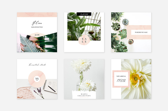 Rosy Instagram Pack in Instagram Templates - product preview 3