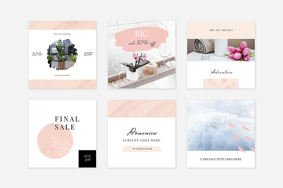 Rosy Instagram Pack in Instagram Templates - product preview 4