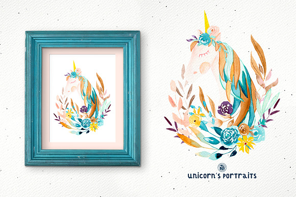 Unicorn's Portraits in Illustrations - product preview 3