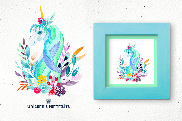Unicorn's Portraits in Illustrations - product preview 4