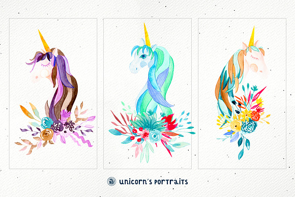 Unicorn's Portraits in Illustrations - product preview 5