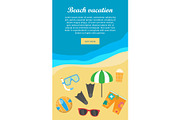 Beach Vacation Banner. Things