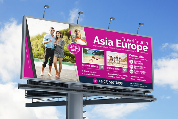 Holiday Travel Billboard Signage in Flyer Templates - product preview 4