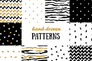 Hipster hand drawn patterns
