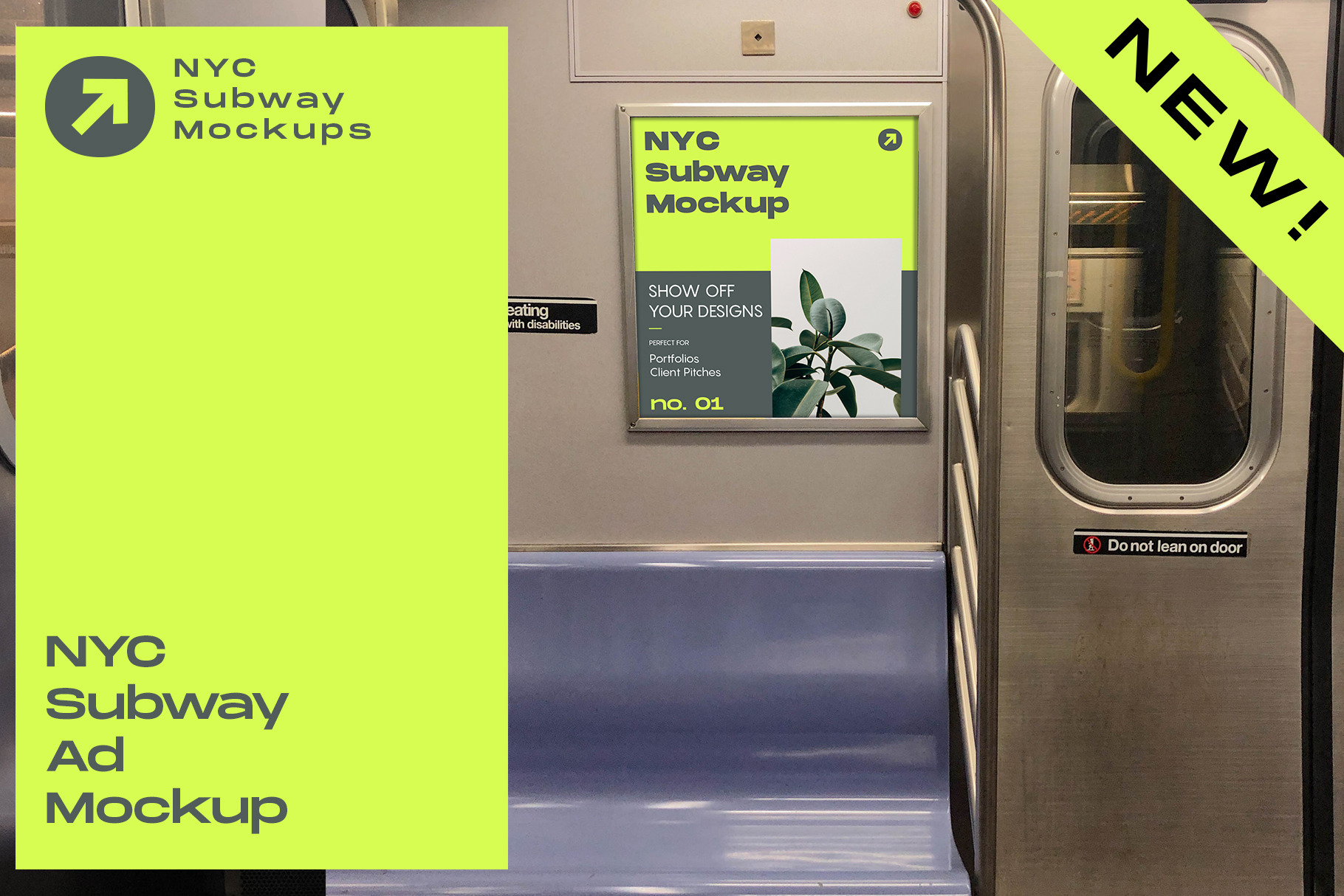 NYC Subway Billboard Mockup | Creative Mockup Templates ~ Creative Market