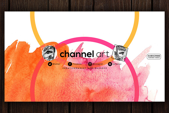 10 Youtube Channel Art Banners vol11 in YouTube Templates - product preview 2