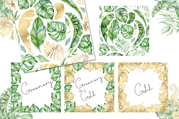 Tropical Arrangements watercolor  in Illustrations - product preview 1