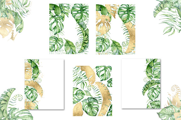 Tropical Arrangements watercolor  in Illustrations - product preview 2