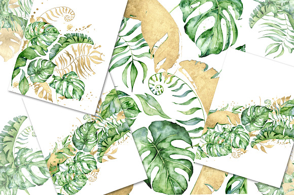 Tropical Arrangements watercolor  in Illustrations - product preview 3