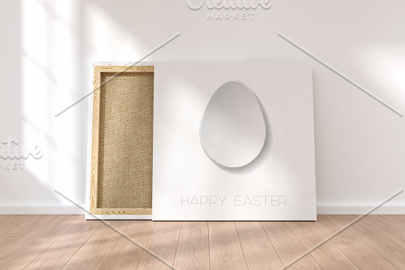 Happy Easter minimalistic cards in Illustrations - product preview 1
