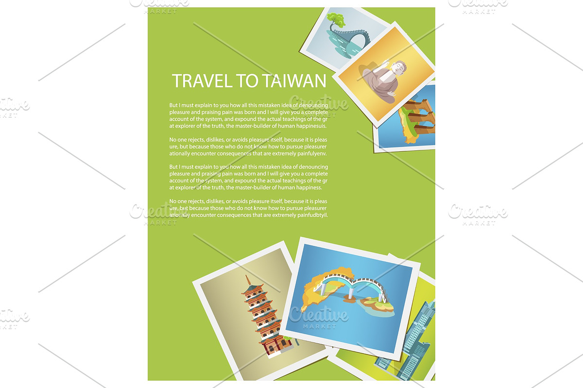 Travel to Taiwan Promotion Poster in Illustrations - product preview 8
