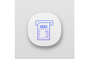 ATM receipt app icon