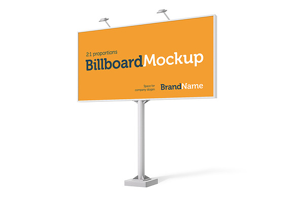 Billboard Mock-Ups. Day & night view in Print Mockups - product preview 3