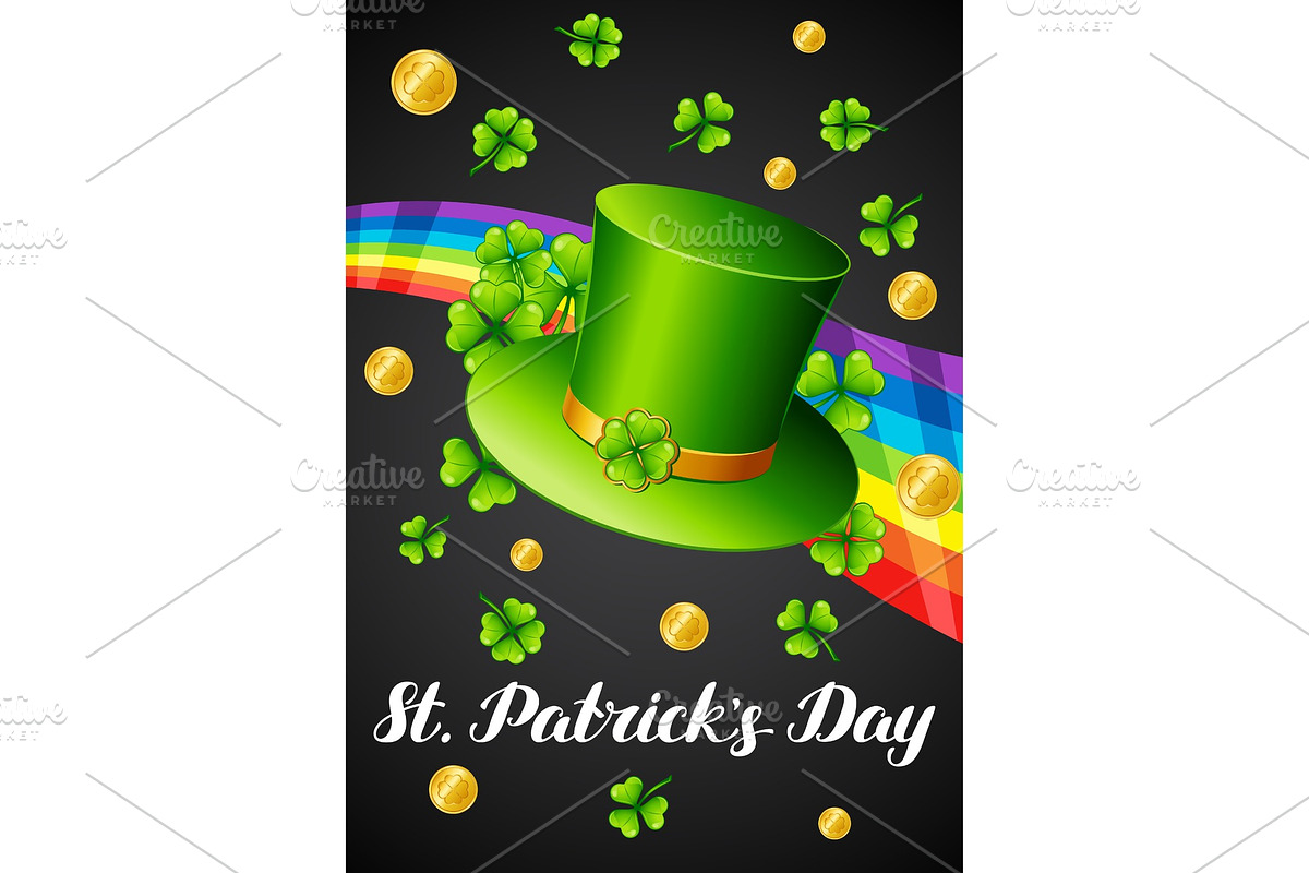 Saint Patricks Day greeting card. in Illustrations - product preview 8