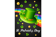 Saint Patricks Day greeting card.