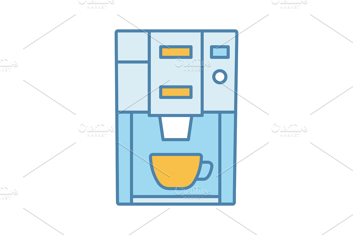 Coffee machine color icon in Icons - product preview 8