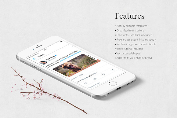 Dogs Twitter Posts in Twitter Templates - product preview 2