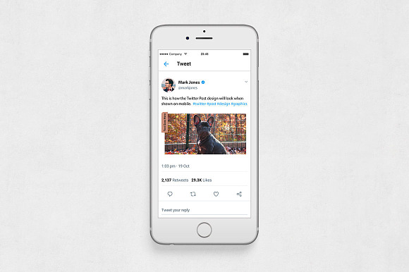 Dogs Twitter Posts in Twitter Templates - product preview 5