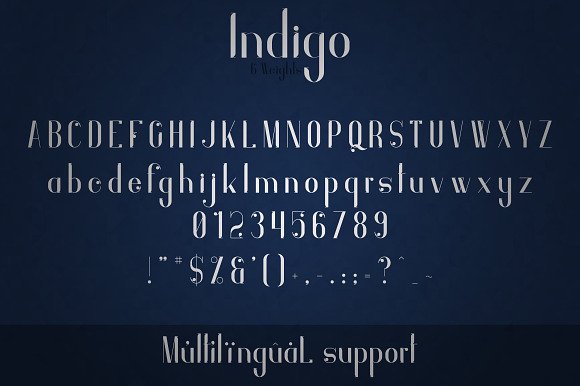 Indigo Typeface - 6 Weights in Display Fonts - product preview 8