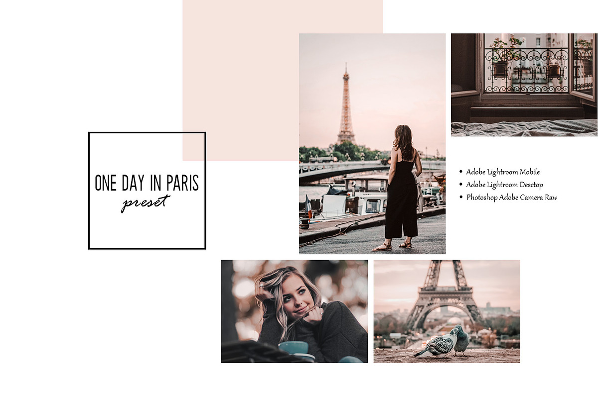One day in Paris Lightroom Presets in Photoshop Plugins - product preview 8