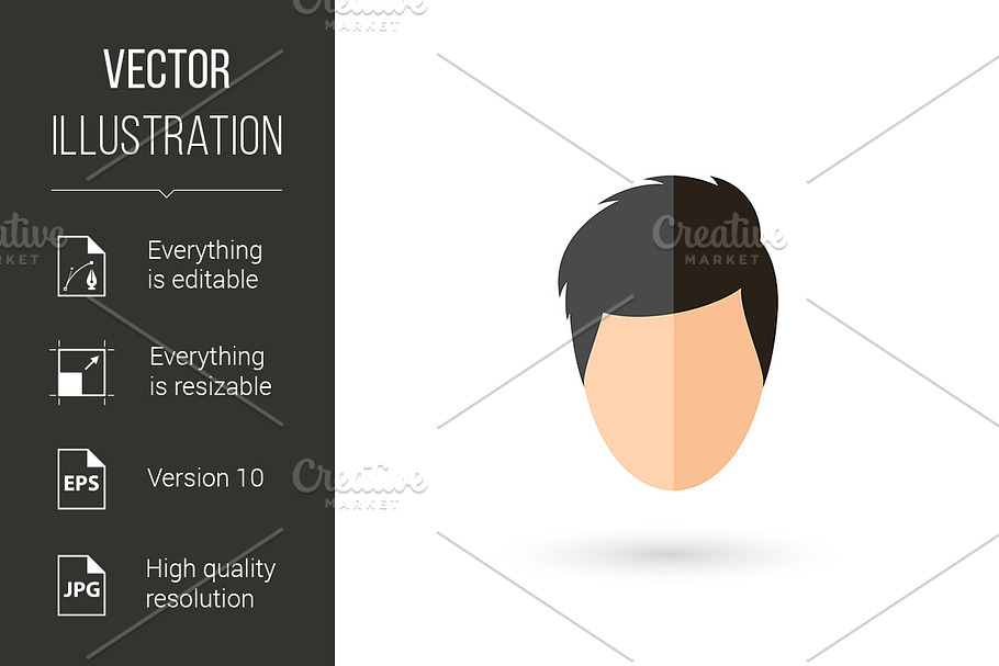 Face Icon in Graphics - product preview 8