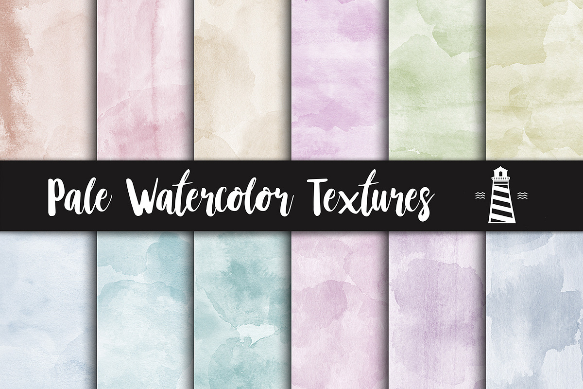 Pale Watercolor Textures in Graphics - product preview 8