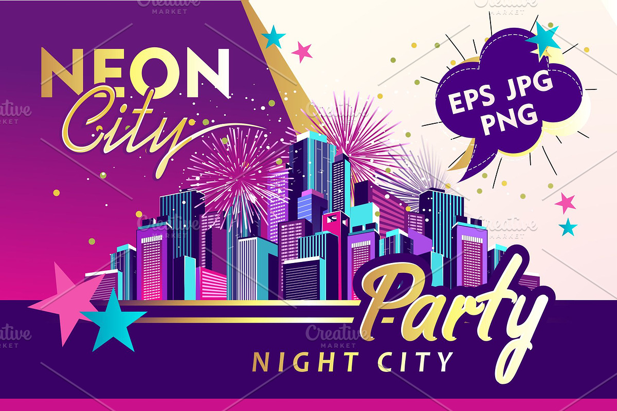 Neon City in Graphics - product preview 8