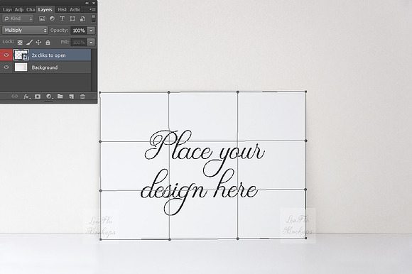 7x5" Print card horizontal mockup in Product Mockups - product preview 1