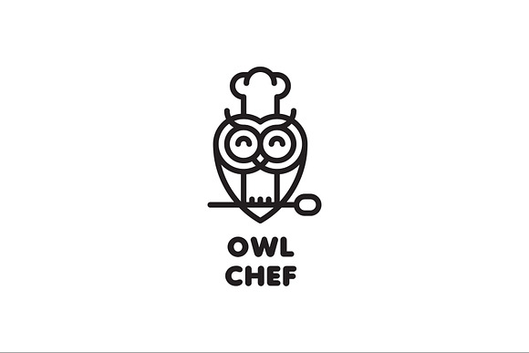 Owl Chef Logo in Logo Templates - product preview 1