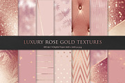 Phone Case + Rose Gold Foil Textures