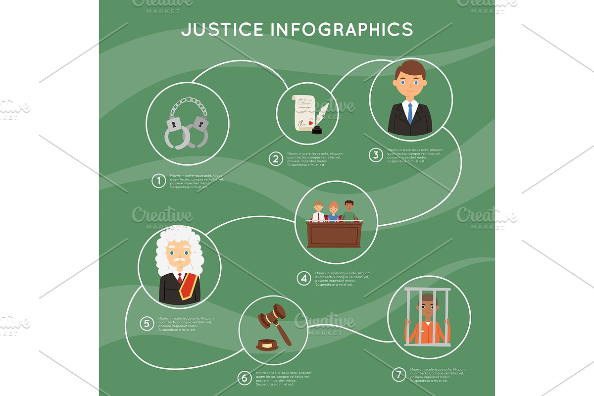 Judge vector justice law court and in Illustrations - product preview 8