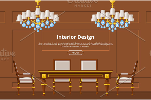 Furniture vector furnishings design