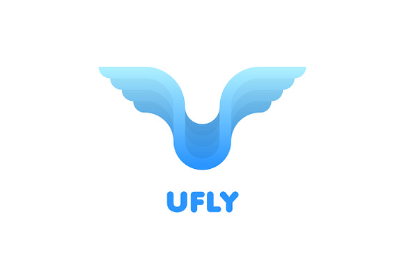 U Fly Letter Logo in Logo Templates - product preview 5