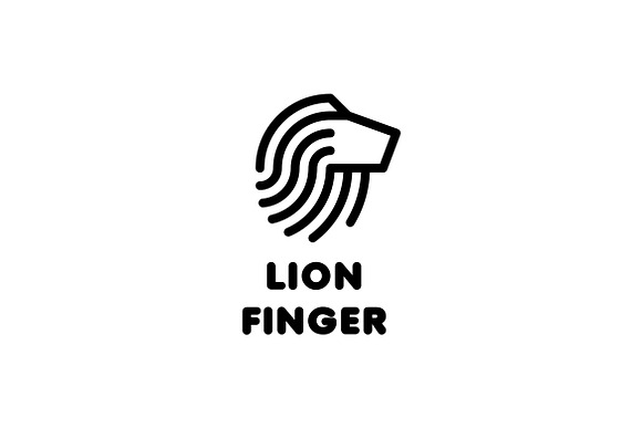 Lion Finger Logo in Logo Templates - product preview 5