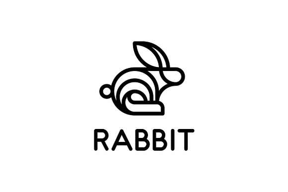 Rabbit Logo in Logo Templates - product preview 3