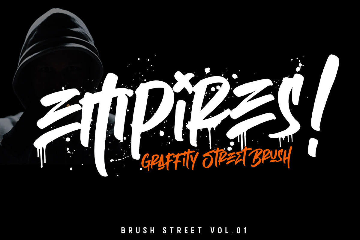 Empires - Graffitty Street Brush in Display Fonts - product preview 8