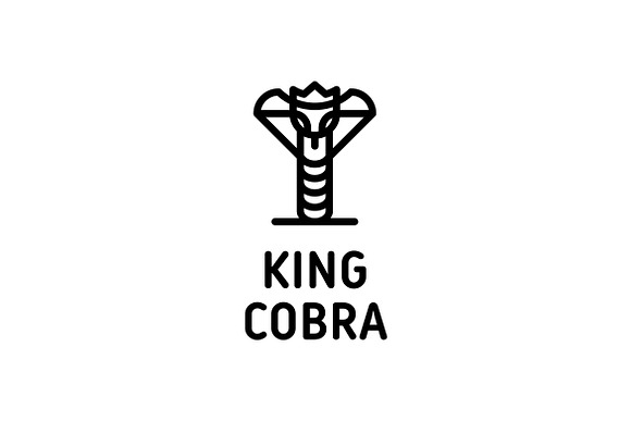 King Cobra Logo in Logo Templates - product preview 1
