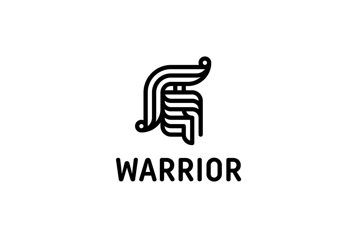 Warrior Logo in Logo Templates - product preview 8