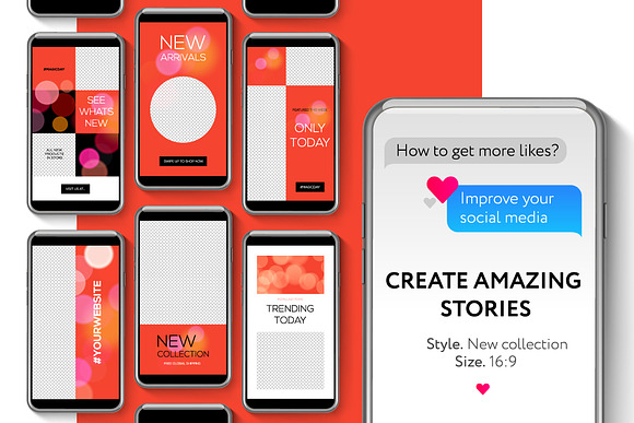 Editable Instagram Stories template in Instagram Templates - product preview 2