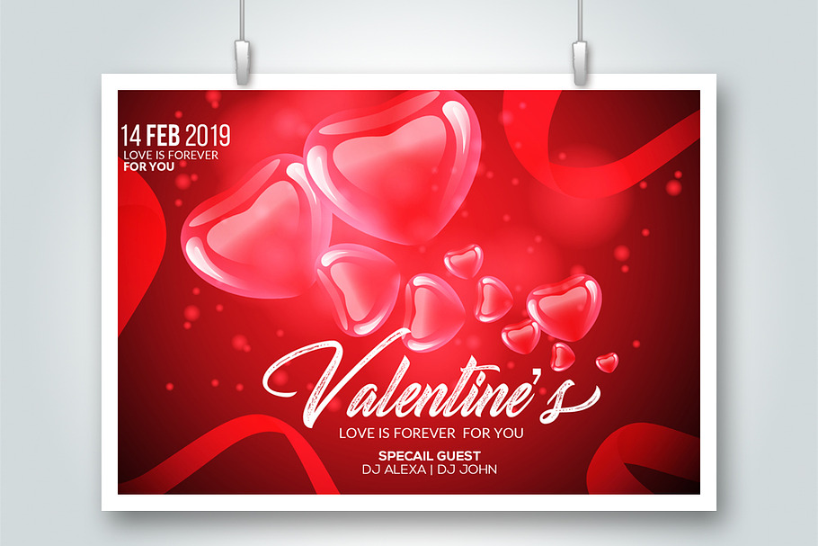 Valentine's Day Psd Flyer Templates in Flyer Templates - product preview 8