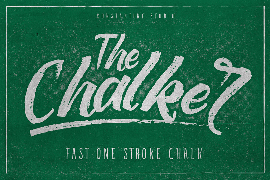 The Chalker Chalk lettering font in Chalkboard Fonts - product preview 8