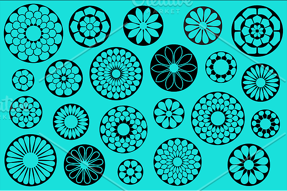 Flower Shapes in Flower Icons - product preview 2