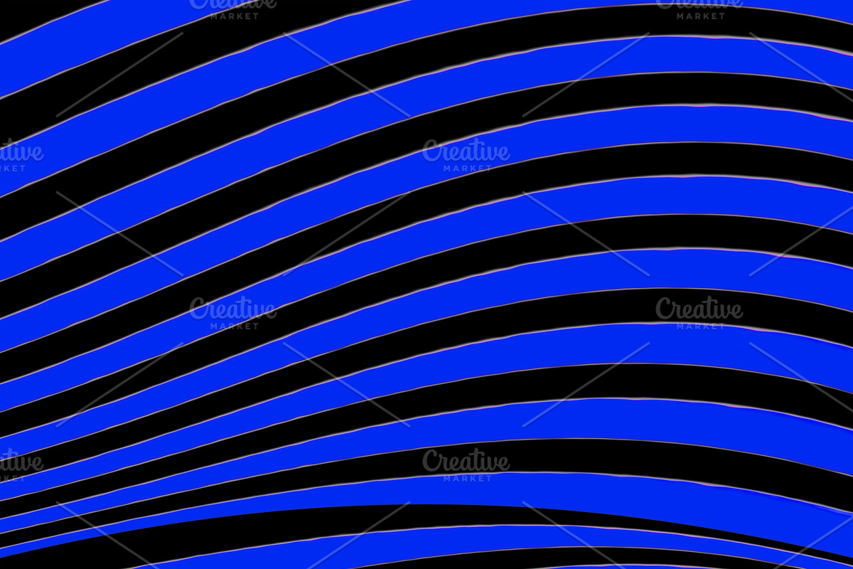 Black and Blue Linear Abstract Print in Patterns - product preview 8
