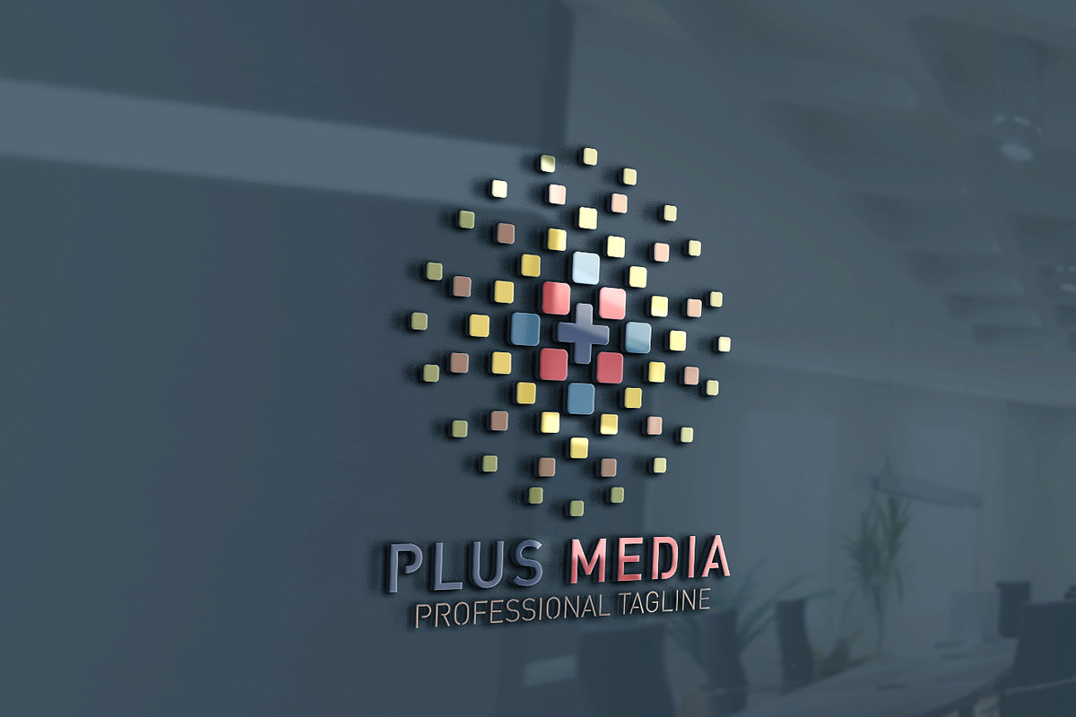Plus Media Logo in Logo Templates - product preview 8